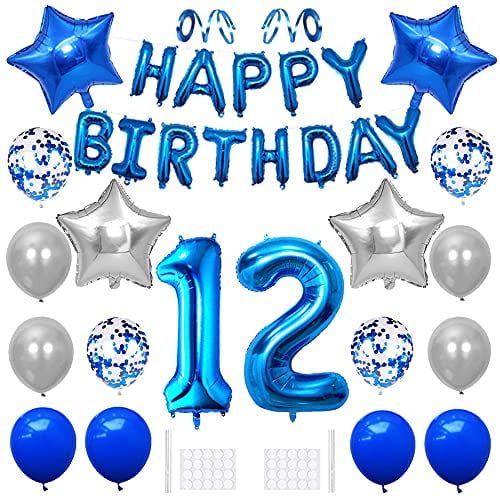 18" Foil Balloon In A Box Multicoloured 7th Happy Birthday Helium Balloon 