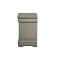 thumbnail image 5 of Traditional Wood Nightstand, 2 Drawers, Antique Gray- Saltoro Sherpi, 5 of 6