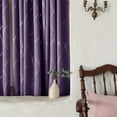 thumbnail image 5 of Deconovo Blackout Curtains Noise Reducing Silver Foil Wave Print Thermal Insulated Drapes for Kids Room, Purple Grape, 5 of 5