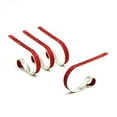 thumbnail image 2 of The Original MantleClip Stocking Holder, 4-pack, Glitter Red, 2 of 4