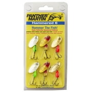 Panther Martin Hammered 6 Trout & Bass Fishing Lure Kit, Assorted, 6Pk