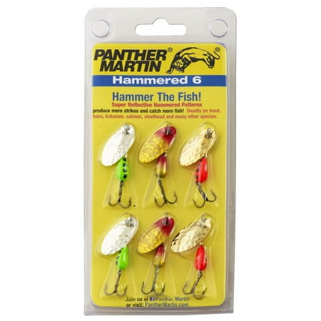 UPC: 0023634344111 | Panther Martin Hammered 6 Trout & Bass Fishing Lure Kit Assorted 6Pk