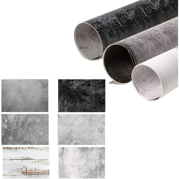 Selens 2-in-1 Wood Backdrop Concrete Background Photography Backgrounds Flat Lay Food Photography Backdrop Paper
