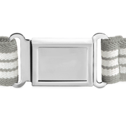 Buyless Fashion Kids Boys Toddler Adjustable Elastic Dress Stretch Belt with Flat Magnetic Buckle - 5099-Gray-White-Stripe