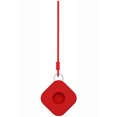 thumbnail image 1 of Compatible avec Airtag Étui en Silicone Housse de Protection Porte-Clés Carré, Rouge, 1 of 8