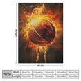 thumbnail image 4 of Orinice Basketball Blanket Soft Fluffy Plush Bed Blankets Sofa Blanket, Flannel Blankets for Settees/Chairs/Bed - Lightweight, Warm, Cozy and Durable  60x80in, 4 of 6