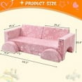 thumbnail image 3 of 8PCS Mondular Kids Play Couch,Toddler Sectional Sofa Building Fort for Gaming Reading,Foam Nugget Set for Playroom Bedroom Pink, 3 of 8