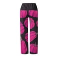 thumbnail image 4 of Puntoco Pantalón Recto De Tiras Estampado Casual De Halloween Para Mujer Rosa S, 4 of 6