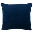 thumbnail image 3 of SAFAVIEH Rayen Skull 20" x 20" Graphic Print Plush Pillow, Dark Blue/Silver, 3 of 3
