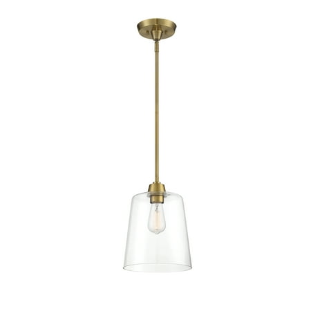 

Trade Winds Lighting 1 Light Pendant Light In Natural Brass - TW90086-NB