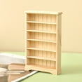 thumbnail image 5 of Miniature Wooden Bookshelf Model Small Bookcase Ornament for 1:12 Scale Dollhouses Furniture Decoration Book Lover Gift, 5 of 8