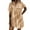 Solid, variant on Dresses for Women Summer Solid Color V-Neck Mid-Length Dress Leisure Slim Fit Short Sleeve Sundresses