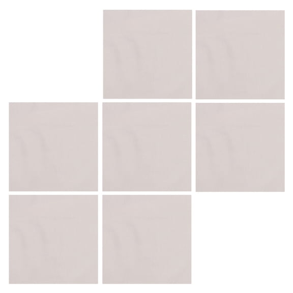 Milisten Natural Cotton Linen Fabric 7Pcs Material for Embroidery Sewing Craft Projects
