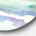 thumbnail image 3 of Designart 'Blue Abstract Panel II' Geometric Metal Circle Wall Art - Disc of 36, 3 of 5
