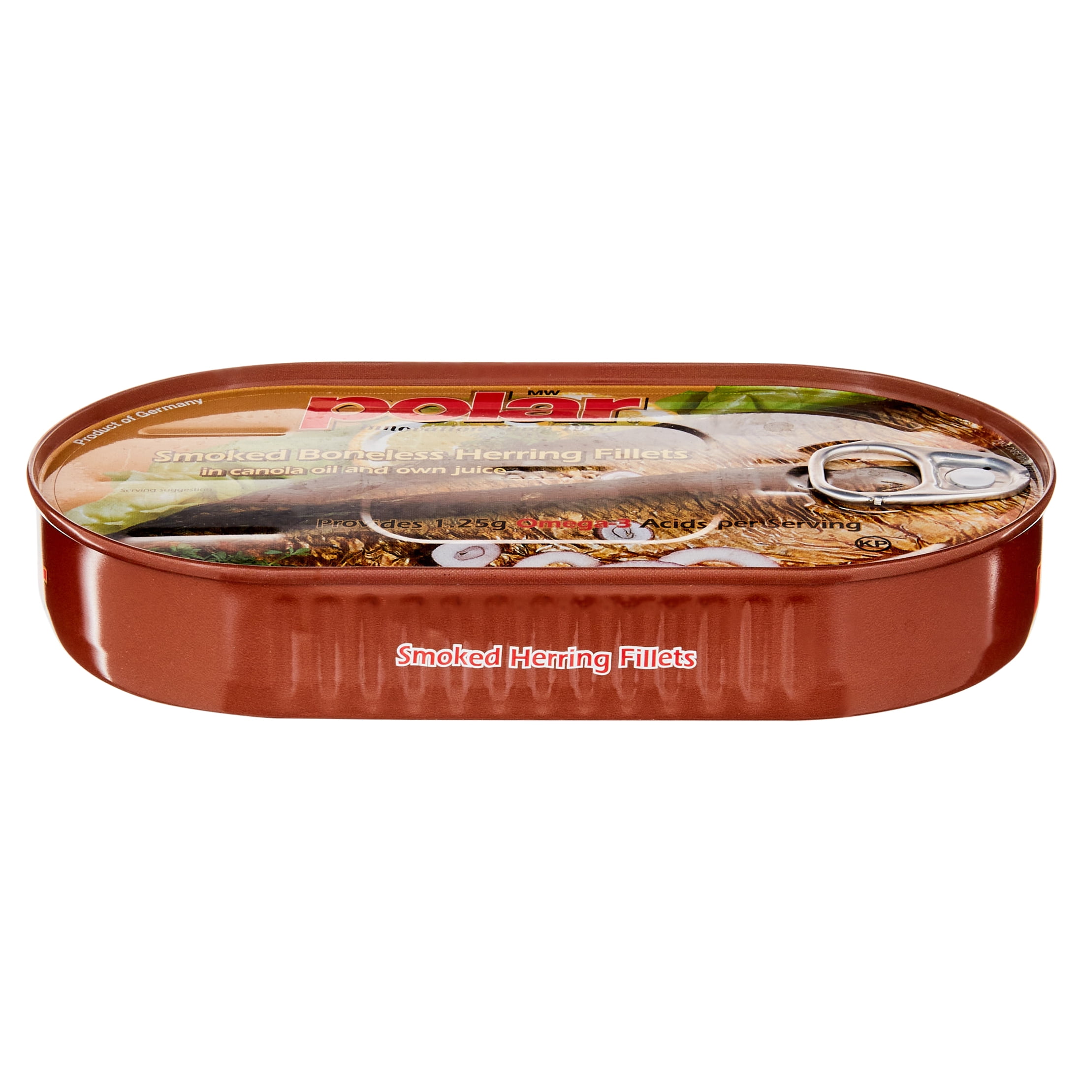 (6 pack) MW Polar Smoked Boneless Herring Fillets in Vegetable Oil, 6.7 oz