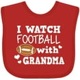 thumbnail image 3 of Inktastic I Watch Football with My Grandma Boys Baby Bib, 3 of 4