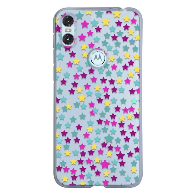 Funda para Moto One InstaCase Estrellas de Colores Uso Rudo
