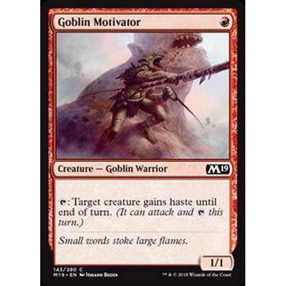 MtG Core Set 2019 Goblin Motivator #143