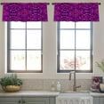 thumbnail image 3 of LALILO Kitchen Curtain Valance Pink Tie Dye Boho Rod Pocket Window Curtain 52"x 18" Set of 2, 3 of 7