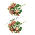 thumbnail image 3 of 2pcs Artificial Mini Rose Bouquets - 15 Blooms Per Bunch 2 Set Lifelike Fake Flowers for Home Wedding Multi-Color Decorative Floral Arrangements Easy To Maintain, Coffee, 3 of 6