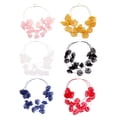 thumbnail image 4 of Choker Necklace Women Cute Flower Fabric Petal Collar Necklace Exaggerated Multilayer Flower Petal Clavicle Chain, 4 of 5