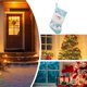 thumbnail image 4 of Medias navideñas decorativas para árbol de Navidad, bonitas decoraciones para pared y ventana, regalo de fiesta, 4 of 6