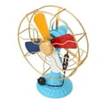 thumbnail image 4 of Ventilador de mesa vintage Bling Bling estilo retro colores exquisitos base ancha de metal duradero, 4 of 12