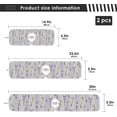 thumbnail image 4 of Coolnut 2 PCS Faucet Splash Catcher, Lavender Flowers and Eiffel Tower Microfiber Cloth Kitchen Faucet Absorbent Mat Sink Splash Guard Faucet Mat Sink Water Absorbent Mat for Kitchen, 14"x5", 4 of 7