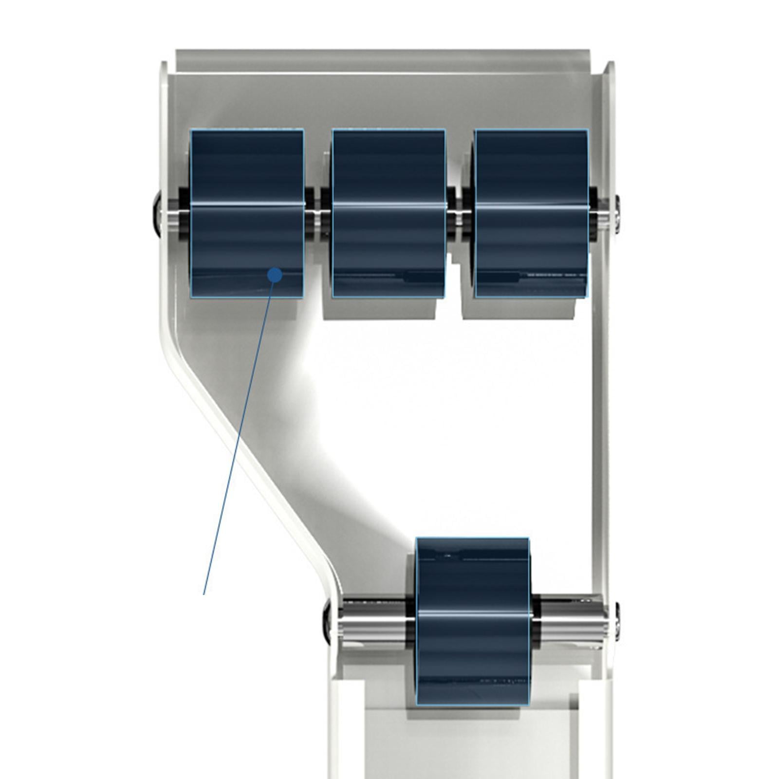 Baoblaze Extendable Appliance Rollers Dryers Holder for Refrigerator Washing Machines White