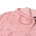 thumbnail image 7 of Forever 21 Cropped Embellished Hoodie, Color- Pink, Size- S, 7 of 7