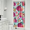 thumbnail image 2 of Waterproof Pioneer Shower Curtain 36x72 Inch Polyester Unique Colorful Floral Shower Curtain for Bathroom Hotel Home Decor with 7 Plastic Hooks, 2 of 5