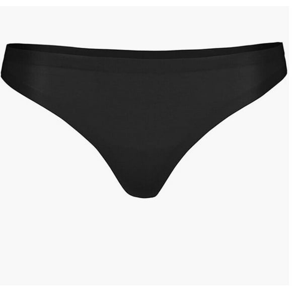 Wolford 69726 Cotton Contour String Black Thong Underwear ( L )
