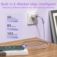 thumbnail image 6 of 150W Super Fast Charging Type C Cable 1M Nylon Braided USB C Charger Cord with LED Indicator for iPhone 15 Samsung Galaxy Android Phones Tablets PD QC 3.0 High Speed Data Sync Durable Zinc Alloy Head, 6 of 7