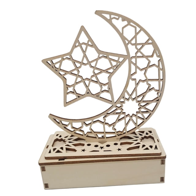 Adornos islámicos musulmanes de EID Mubarak Ramadan, decoración de escritorio de de Festival de castillo, talla calada, decoraciones E Sunnimix Decoraciones de Eid Mubarak
