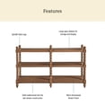 thumbnail image 3 of The Pioneer Woman Harper Spindle 3-Shelf Console Table, Homestead Brown, 3 of 9