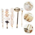 thumbnail image 3 of 5 Pcs Douce Coquille Forme Épingle à Cheveux Perle Bobby Pin Style Océan Barrettes, 3 of 8