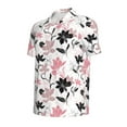 thumbnail image 4 of Wukai Lilies Flowers Men’s Polo Shirts,Quick-Dry Athletic Shirt,Classic Fit Shirts-Small, 4 of 8