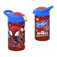 thumbnail image 5 of Zak Designs, Inc Spidey and Friends Stainless Steel Bottle for Kids - Spider-Man Kids Insulated Water Bottle with Push Button Spout, Perfect Water Bottle for Kids for School Days and Trips -, 5 of 5