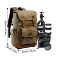 thumbnail image 5 of Camera Bag Backpack Newest Batik Canvas Waterproof Photography Bag Backpack, 5 of 5