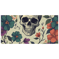 thumbnail image 3 of Skull Themed Floral Banner Backdrop Background Party Decorations for Halloween Events Photography Props Festival Celebrations, 3 of 8