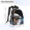 thumbnail image 2 of Pofeuu Cat Astronaut Print Laptop Backpack Travel Canvas Backpack for School Lightweight and Comfortable Backpack College Backpack Schoolbag, 2 of 6