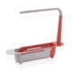 thumbnail image 1 of Kearding Estante para fregadero de cocina, desagüe de secado lavable telescópico ajustable, cepillo de limpieza para el hogar, soporte de almacenamiento Almacenamiento y organización del hogar Rojo Kearding HA063577-02B, 1 of 6