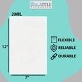 thumbnail image 5 of 2Mil Clear Flat Open Top Poly Bags LDPE Packaging - 7"X12" & (1000 Bags), 5 of 7