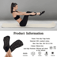 thumbnail image 5 of WOVTE Women Yoga Socks Non Slip Pilates Socks with Grip Straps 3 Pairs Comfortable Cotton Socks for Women Fitness Dance Ballet Pilates Barefoot Exercise Ideal Workout Gifts, 5 of 9