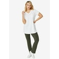 thumbnail image 6 of Ellos Women's Knit Bootcut Leggings Leggings, 6 of 6