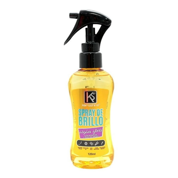 Spray de brillo Kerashine con keratina y oleo de argán 120 ml