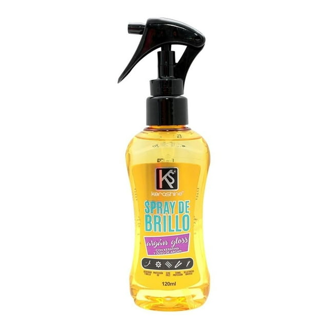 Spray de brillo Kerashine con keratina y oleo de argán 120 ml