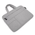 thumbnail image 3 of Funda para portátil impermeable de tela Oxford con doble cremallera Funda protectora para portátil Gris claro Gris claro 13 pulgadas, 3 of 10
