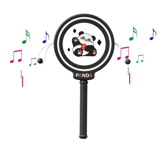 Clearance!Baby Cute Panda Hand Rattle Drum Toy, Safe Plastic Musical Sensory Toy for Early Auditory Stimulation, Easy Grip Fine Motor Skill Developmental Toy for Infant Boys Girls 0-3 3-6 6-12 Months