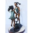 thumbnail image 5 of Young dancing girls circling fountain bronze statue -  Size: 14" x 29" x 38"H., 5 of 11